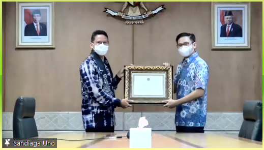 MNC Pictures Terima Penghargaan dari Menparekraf melalui Sinetron Ikatan Cinta   