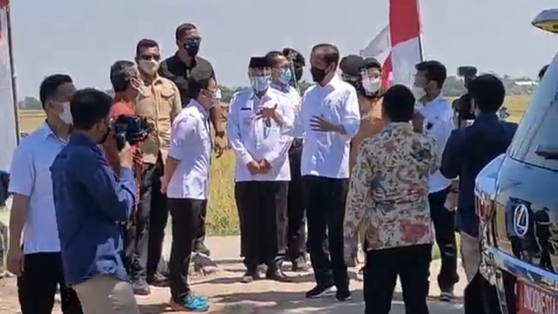 Presiden Jokowi Panen Raya Padi di Indramayu, Tegaskan Tak Impor Beras sampai Juni 2021