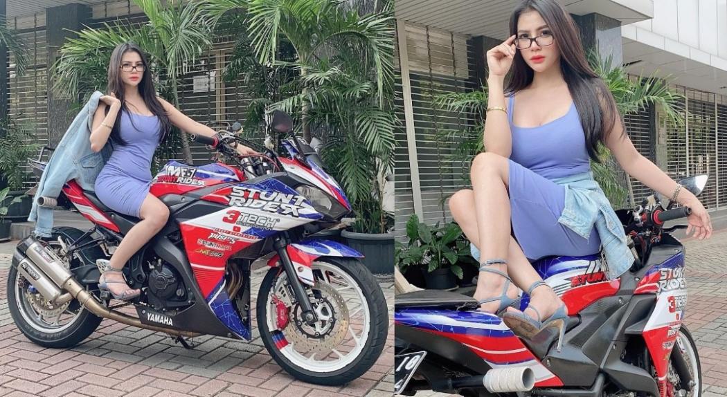Gaya Seksi Tisya Erni Tunggangi Moge, Bantah Penyebab Keretakan Rumah Tangga Sule dan Nathalie 