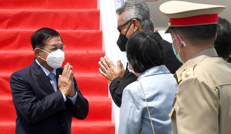 Pemimpin Junta Myanmar Min Aung Hlaing Tiba di Jakarta, Sempat Dites PCR di Bandara Soetta