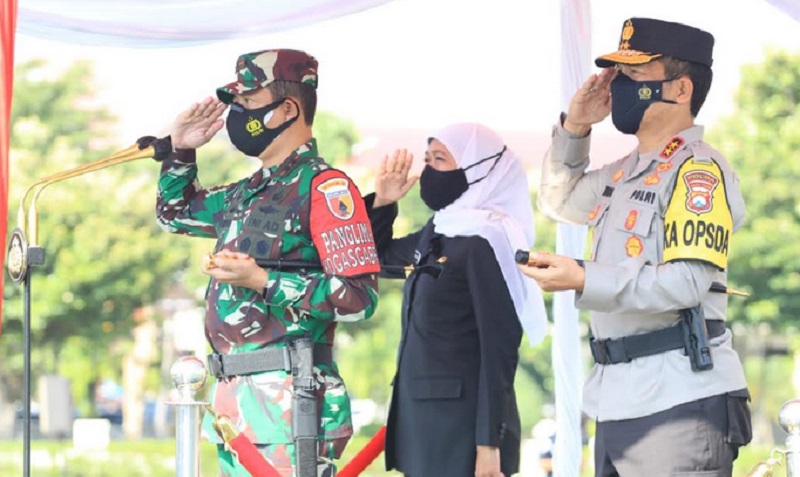 Apel Larangan Mudik, Pangdam V Brawijaya Minta Personel Gabungan Humanis 