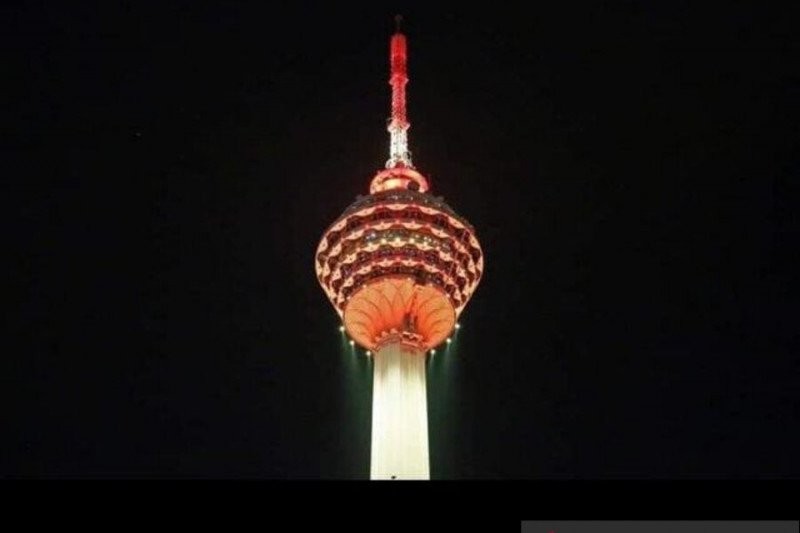 Duka atas Musibah KRI Nanggala, Gedung-Gedung di Malaysia Nyalakan Lampu Merah Putih