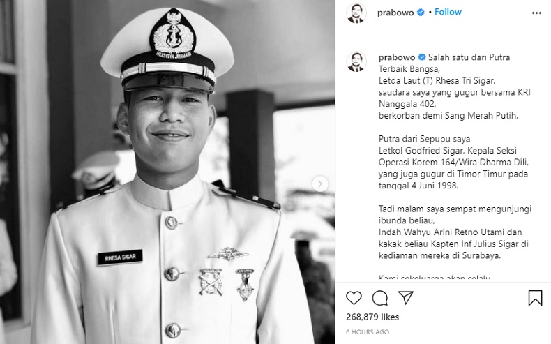  Memilukan, Ayah Gugur di Timtim Anak Gugur di KRI Nanggala