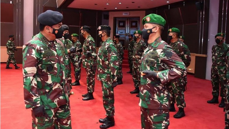 34 Perwira Tinggi TNI Naik Pangkat, Ini Daftar Lengkapnya
