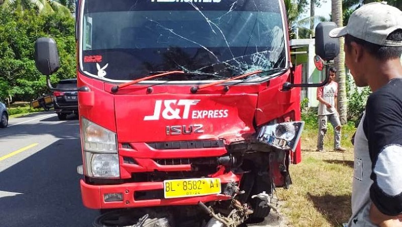 Sopir Truk Logistik Jadi Tersangka usai Tabrak Pasutri hingga Tewas di Aceh Barat 