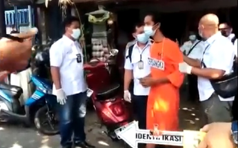Rekonstruksi Pembunuhan Nenek di Buleleng, Ini 45 Adegan Pelaku Habisi Korban