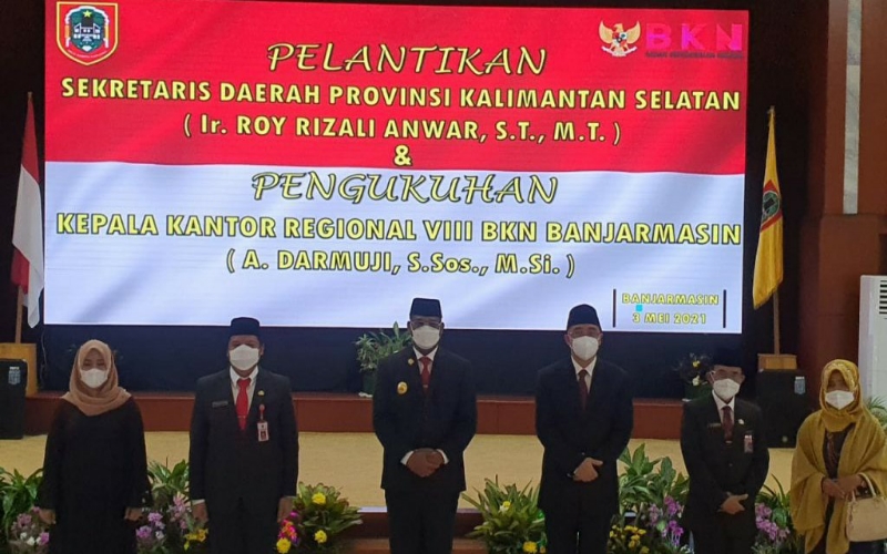 Pj Gubernur Lantik Roy Rizali Anwar Jadi Sekda Kalsel, Ini Pesannya