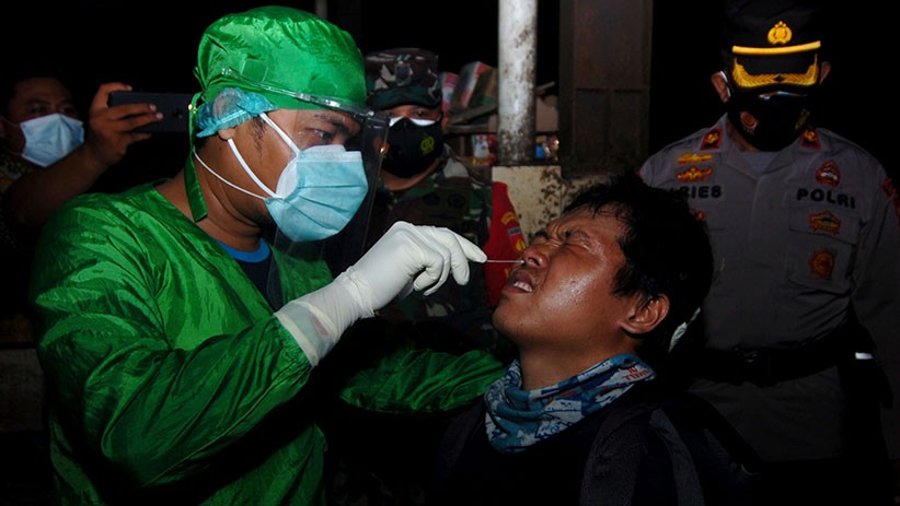 Perantau Nopol Luar Sumbar Wajib Test Antigen sebelum Masuk Tanah Datar