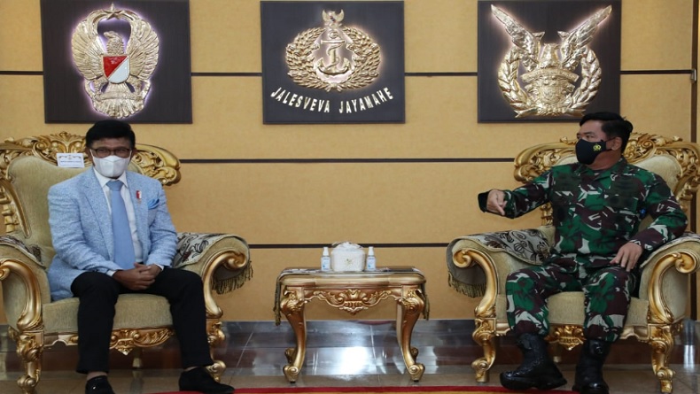 Terima Menkominfo, Panglima TNI Siap Dukung Pengamanan Pembangunan Infrastruktur Digital di Pelosok Indonesia
