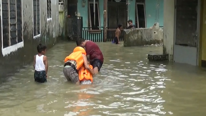 Sungai Deli Meluap, Kelurahan Sei Mati Medan Terendam Air