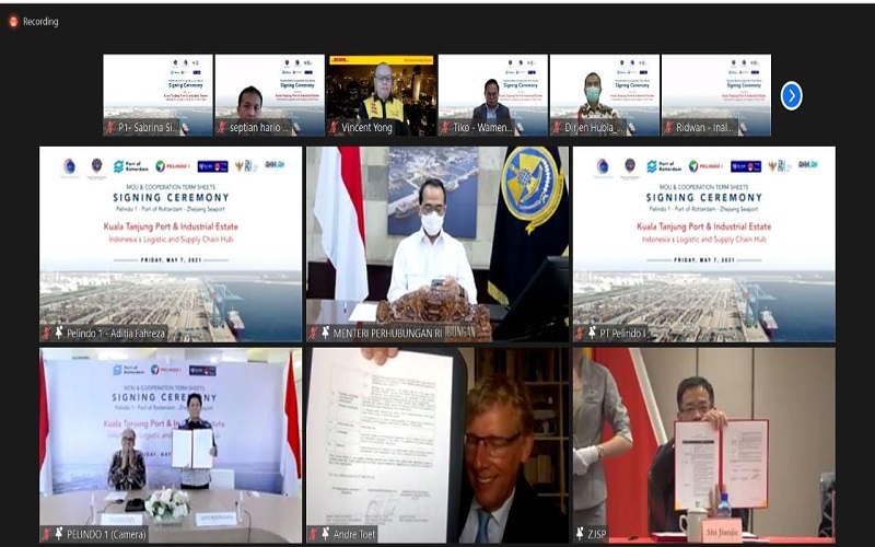 Menhub Budi Karya Berharap Pelindo 1 Tingkatkan Kerja Sama dengan Partner Strategis