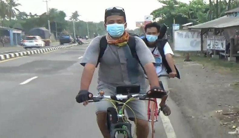 Tempuh Ratusan Kilometer, 2 Warga Jakarta Mudik dengan Sepeda ke Jateng