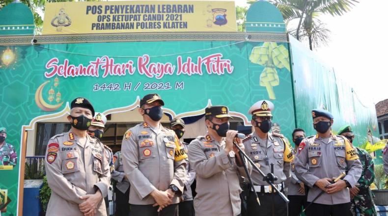 Tinjau Pospam Prambanan Klaten, Kapolda Pompa Semangat Personel di Lapangan 