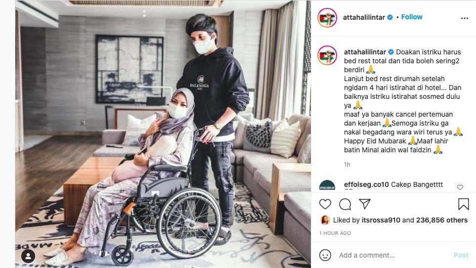 Sedih, Aurel Hermansyah Tidak Bisa Sholat Id 