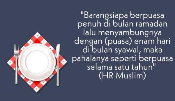 7 Keutamaan Puasa Syawal, Pahalanya Setara Puasa Setahun
