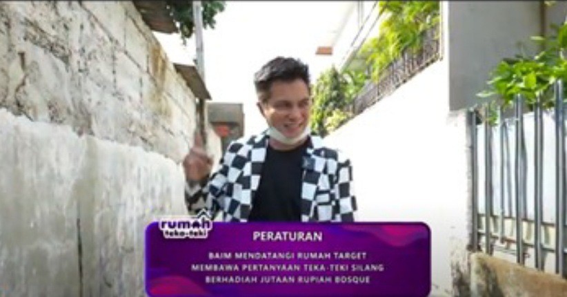 Jadi Penyambung Rezeki di Rumah Teka-Teki, Baim Wong Bangga