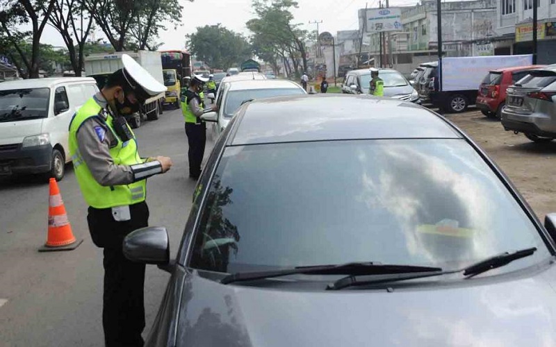  Polrestabes Palembang Putar Balik 3.234 Kendaraan Selama Larangan Mudik Lebaran