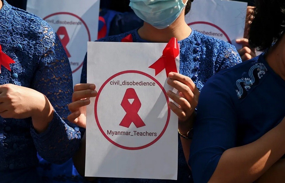 Myanmar Makin Terpuruk, 125.000 Guru Diberhentikan karena Tolak Kudeta Militer