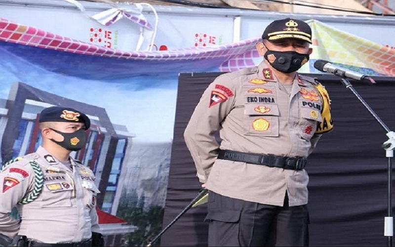 Polda Sumsel Kerahkan Seluruh Personel Kawal Penerapan PPKM Mikro