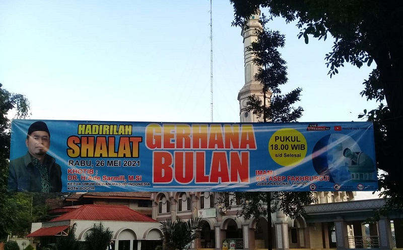 Gerhana Bulan Total Malam Nanti, Masjid Raya Bogor Bakal Gelar Sholat Gerhana