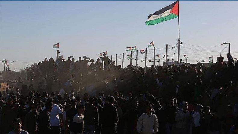 Kibarkan Bendera, Pengungsi Palestina di Lebanon Rayakan Kemenangan Hamas atas Israel