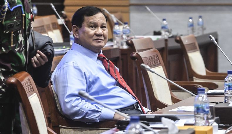 Berkelakar soal Pro Kontra Jadi Menhan, Prabowo: Muka Gue Muka Kudeta Kali Ya?