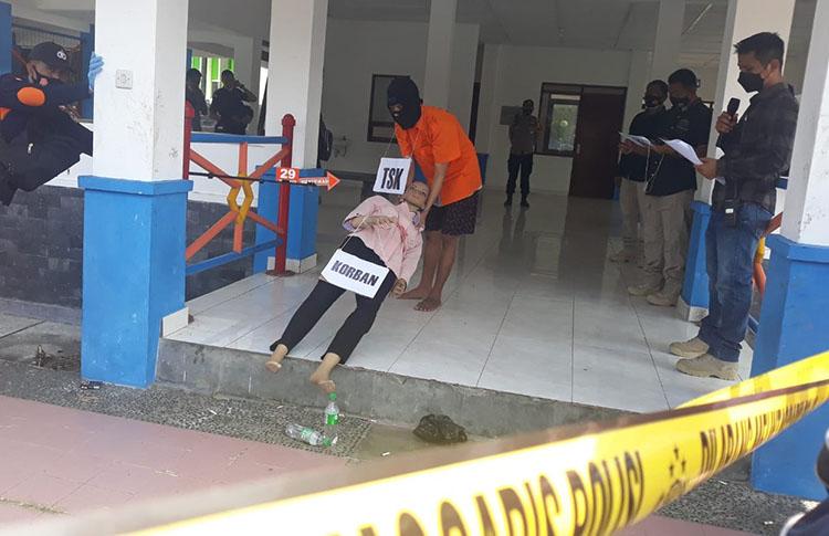 Rekonstruksi Pembunuhan Berantai Penyandang Disabilitas di Kulonprogo, Pelaku Peragakan 36 Adegan 