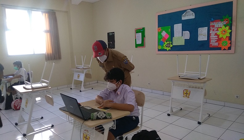 Simulasi PTM di Bandung, Satu Kelas Hanya Diikuti 3 hingga 6 Siswa