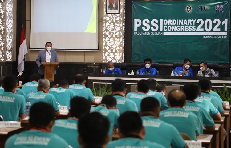 Dapat  Dukungan  Mayoritas,  Wahyudi Kurniawan  Kembali Jabat Ketua Askab PSSI Sleman
