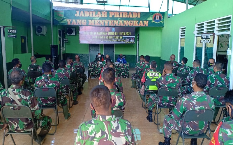 Dandim 1708/BN Lepas Personel Tim Aju Satgas TMMD Ke-111, Ini Pesannya