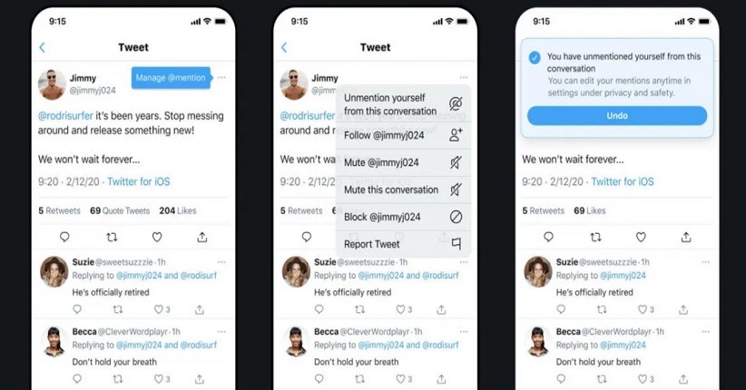 Twitter Garap Fitur yang Memungkinkan Anda Unmention Diri Sendiri