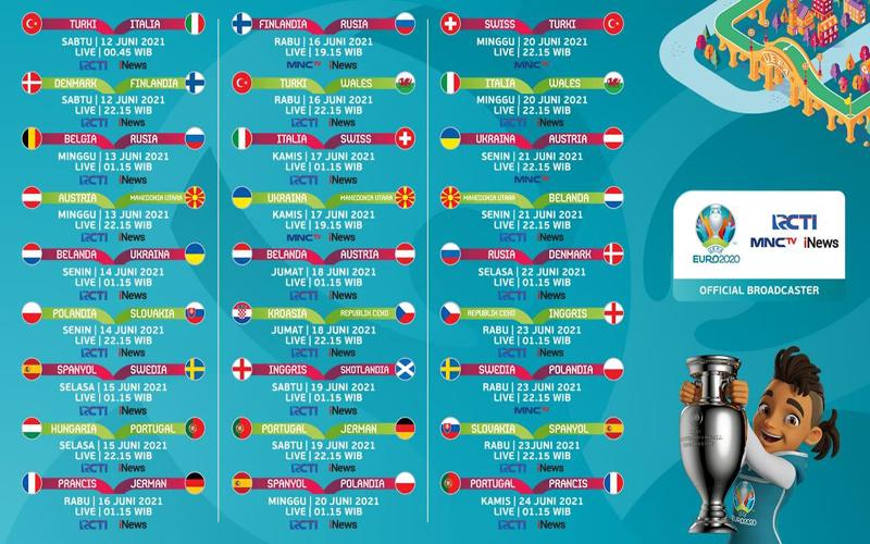 Demam Bola, MNCN Berjaya! UEFA EURO 2020 Jadi Program Idola RCTI, iNews dan MNCTV