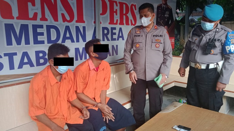 2 dari 8 Orang Komplotan Pembobol Toko Susu di Medan Ditangkap