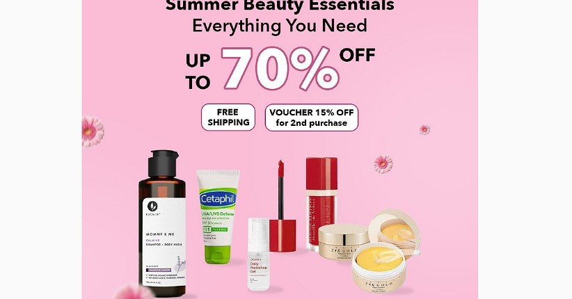 Cegah Paparan Langsung Sinar Matahari yang Merusak Kulit, Promo Seru di The F Thing ‘Summer Beauty Essentials!’