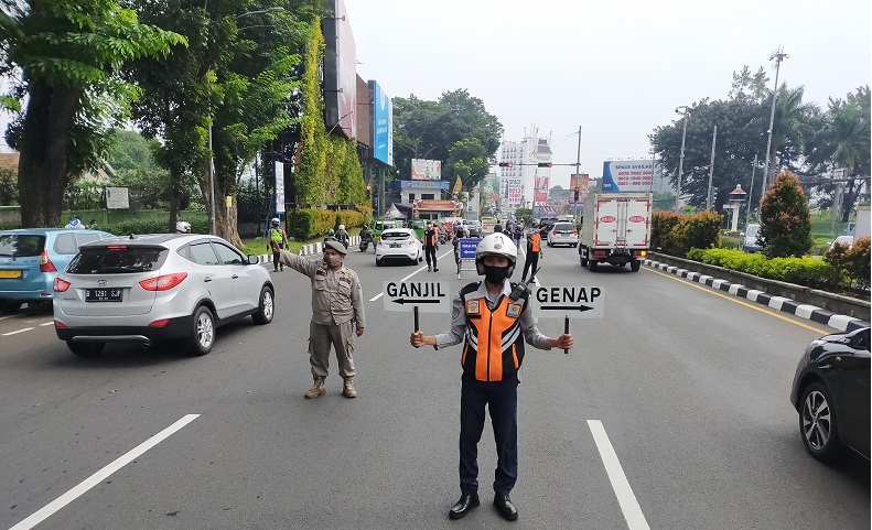 Hari Pertama Ganjil Genap di Bogor, 3.343 Kendaraan Diminta Putar Balik