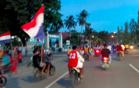 Ugal-Ugalan, Konvoi Pendukung Tim Piala Eropa 2020 di Papua Barat Juga Abaikan Prokes