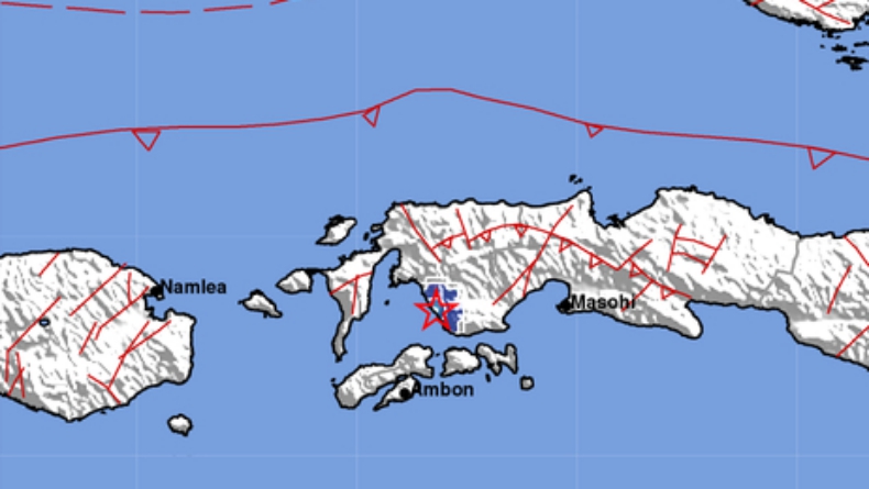 Seram Bagian Barat Diguncang 4 Kali Gempa, Berpusat di Darat