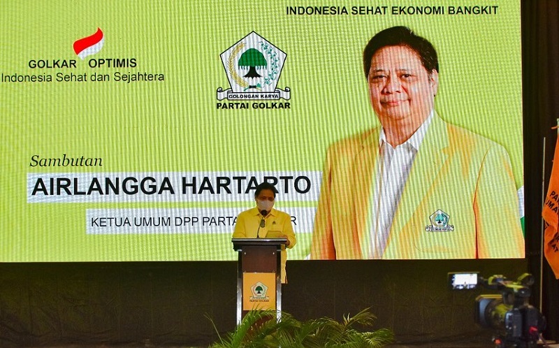 Kasus Covid-19 Melonjak, Ini Pesan Airlangga Hartarto kepada Kader Golkar