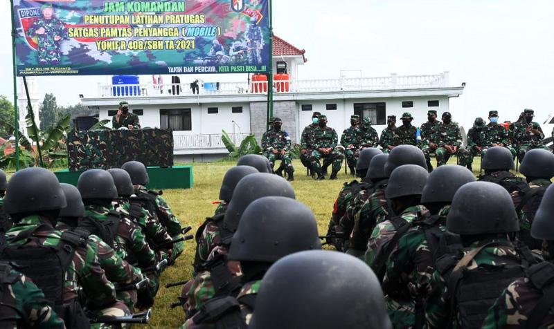 Latihan Pratugas Berakhir, Satgas Yonif Raider 408/Sbh Siap Diterjunkan ke Papua
