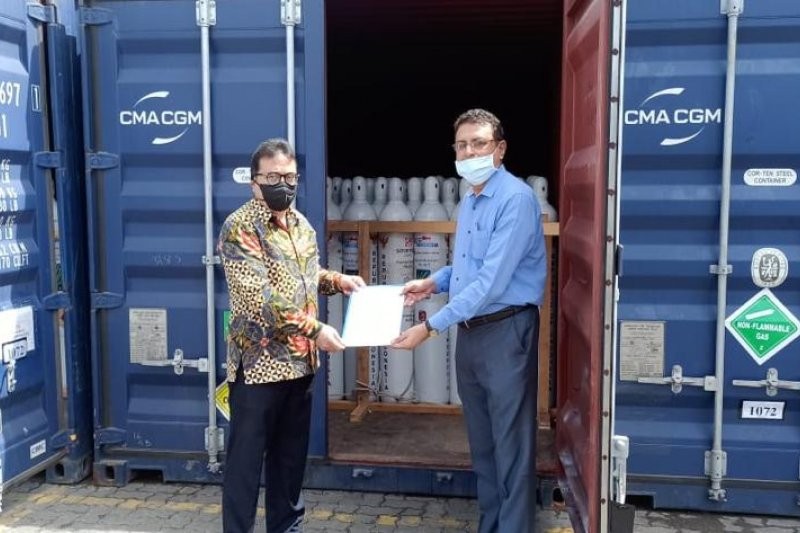 Lagi, Indonesia Hibahkan 2.000 Tabung Oksigen ke India