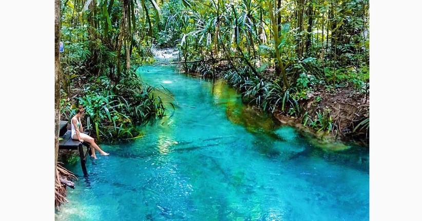 Indahnya Kalibiru Warsambin Raja Ampat, Sungai Jernih dengan Legenda Buaya Putih