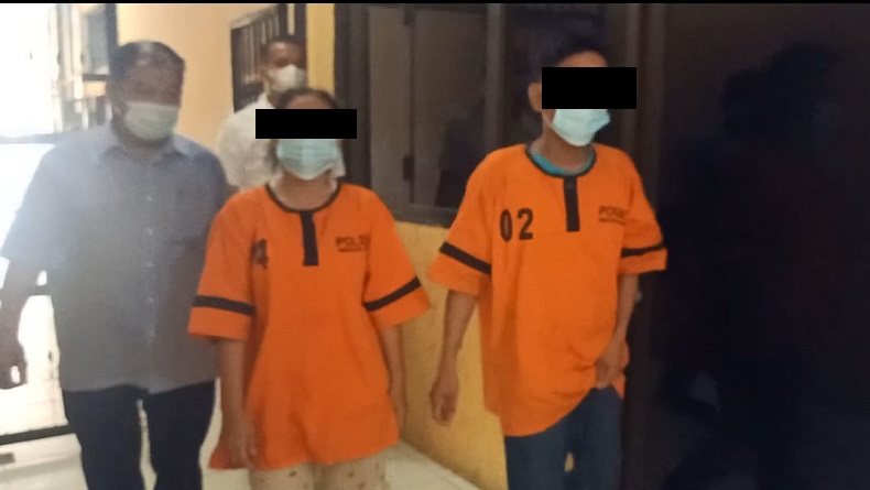 Pasutri asal Tebingtinggi Ditangkap karena Terekam CCTV Mencuri Motor di Medan
