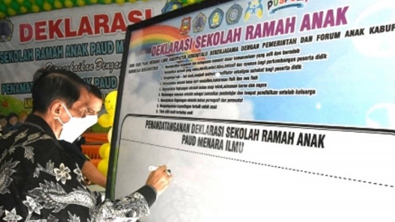 PAUD Menara Ilmu Sekolah Ramah Anak Diresmikan di Gorontalo 