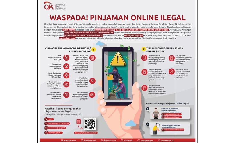 Pinjol Ilegal Makin Marak, Satgas Waspada Investasi Blokir 3.365 Entitas