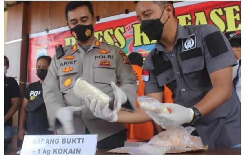 Kasus Pertama di Sulsel, Polisi Gagalkan Peredaran Kokain 1 Kg di Pinrang
