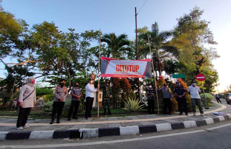 Kawasan Alun-alun Wates Ditutup Selama PPKM Darurat, PKL Menjerit Tak Bisa Jualan