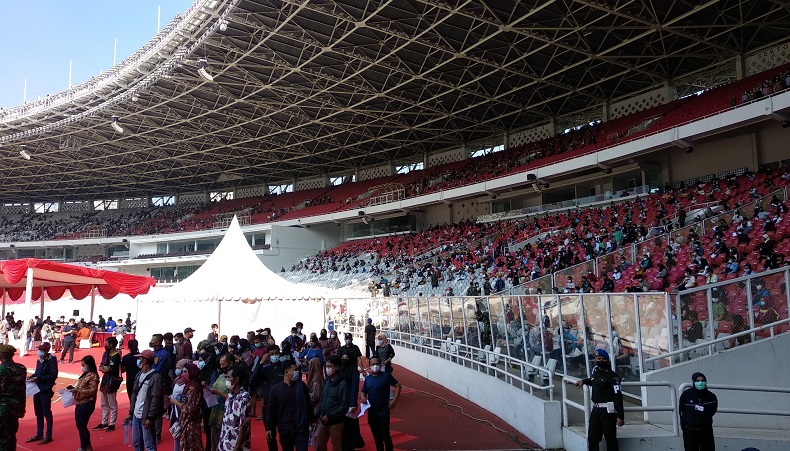 Kodam Jaya Targetkan 40.000 Orang Vaksinasi di Stadion GBK Setiap Akhir Pekan