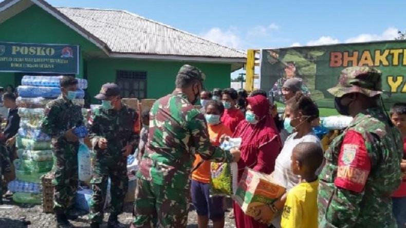 Kerusuhan di Yalimo, Kodam Cenderawasih Kirim Bantuan ke Warga Pengungsi