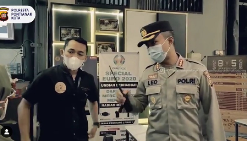 Peringatan Tak Digubris, Kapolresta Pontianak Tutup Warkop Aming Seminggu