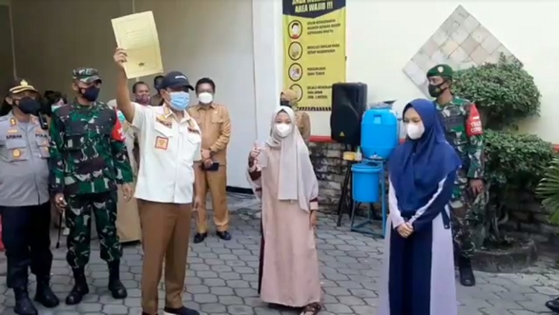 Sembuh, 41 Santri Klaster Pesantren di Pasuruan Dipulangkan ke Rumah